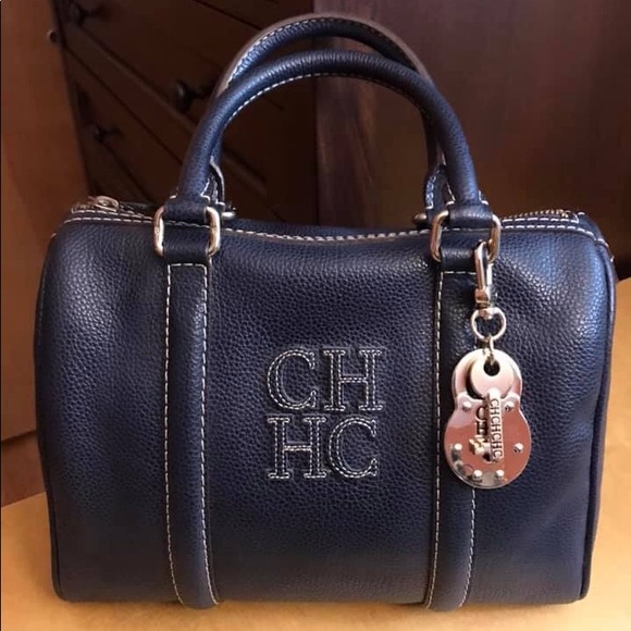 Carolina Herrera Handbags - Carolina Herrera Leather Satchel with charm